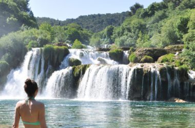 Swimming in Krka National Park