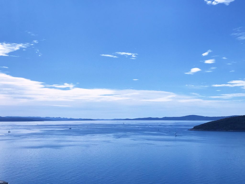 Alone at an open Adriatic Sea, Croatia