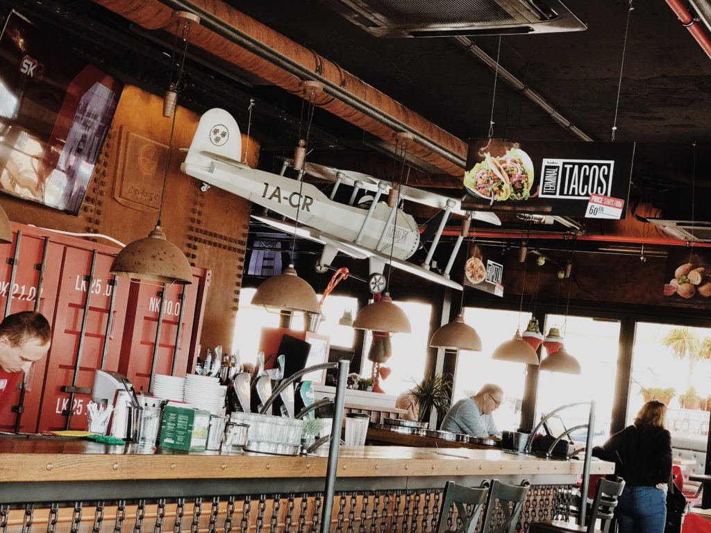 Terminal F, a new restaurant designed as aerodrome in Split