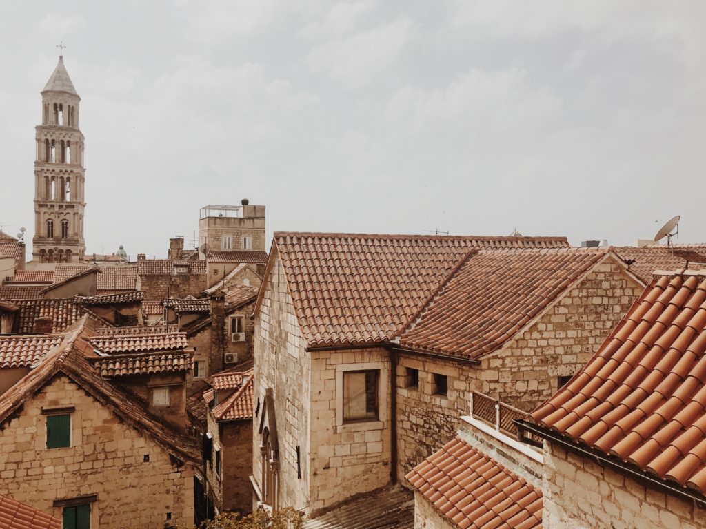 the roofs of Diocletian's palace Split