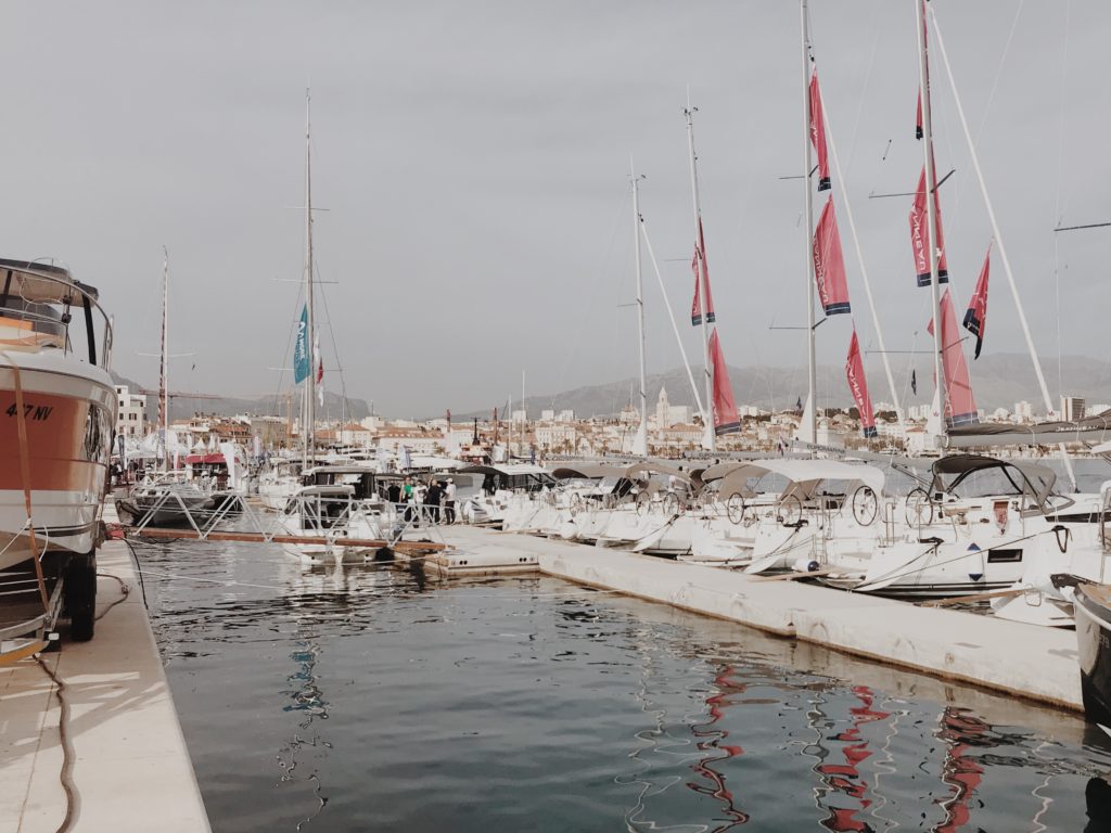 Croatia Boat Show, biggest nautical event in Croatia 13 Sailing boats in harbour of Split, ACI Marina Split