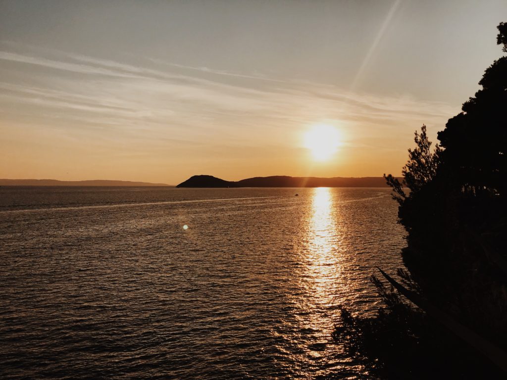 Golden sunset view, Split, Dalmatia, Croatia