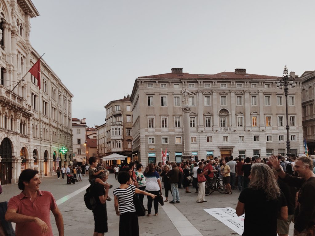 Piazza Unità d'Italia Triese Italy