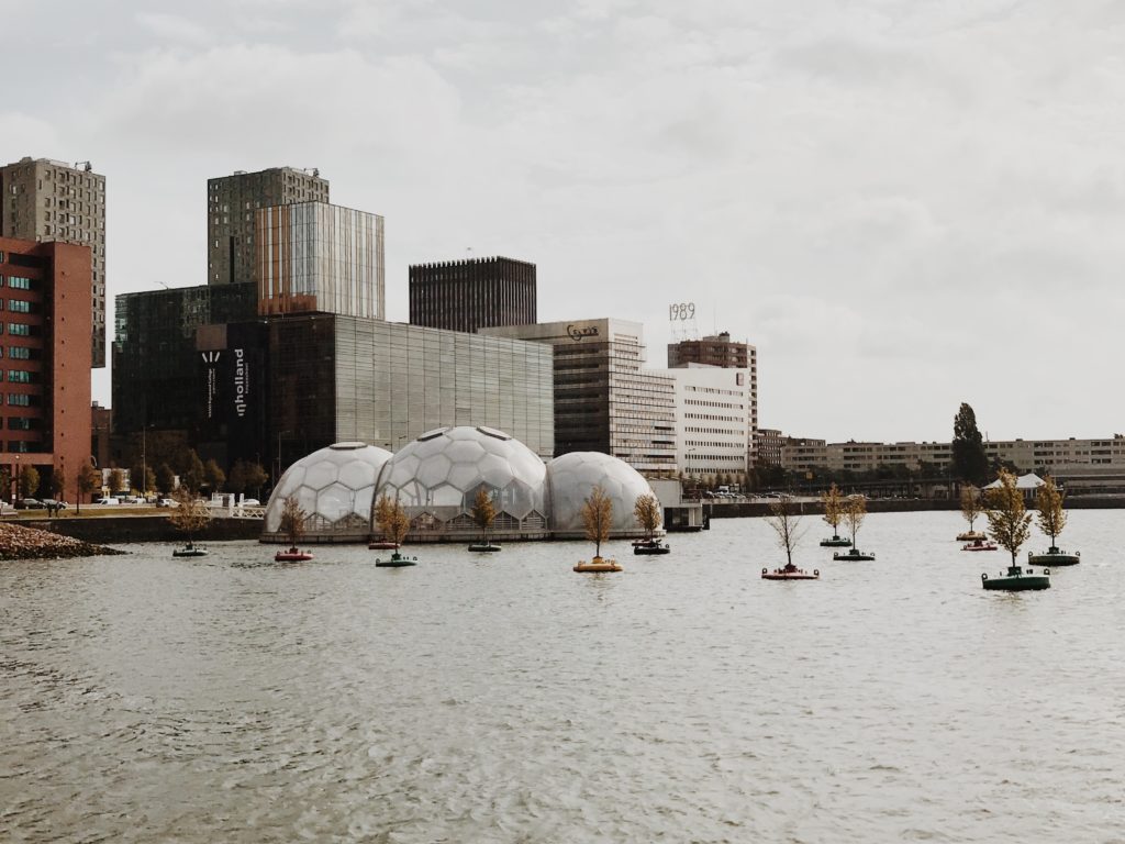 Floating Pavilion, Rijnhaven, Climate Proof, Deltasync and PublicDomain Architects, bubbles,