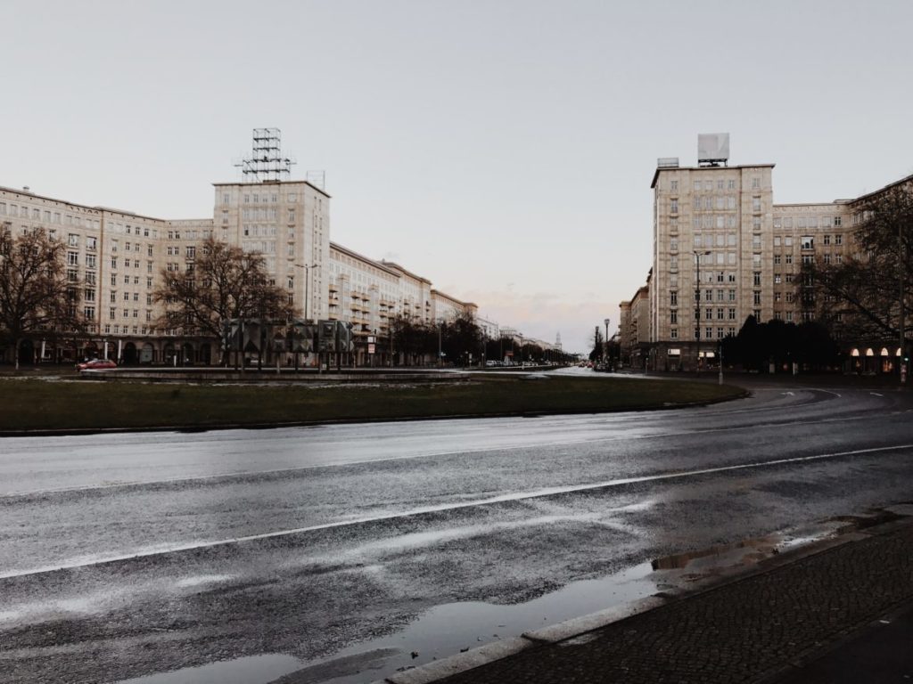 Buldings in Karl-Marx-Allee, Strausberger Platz, Berlin