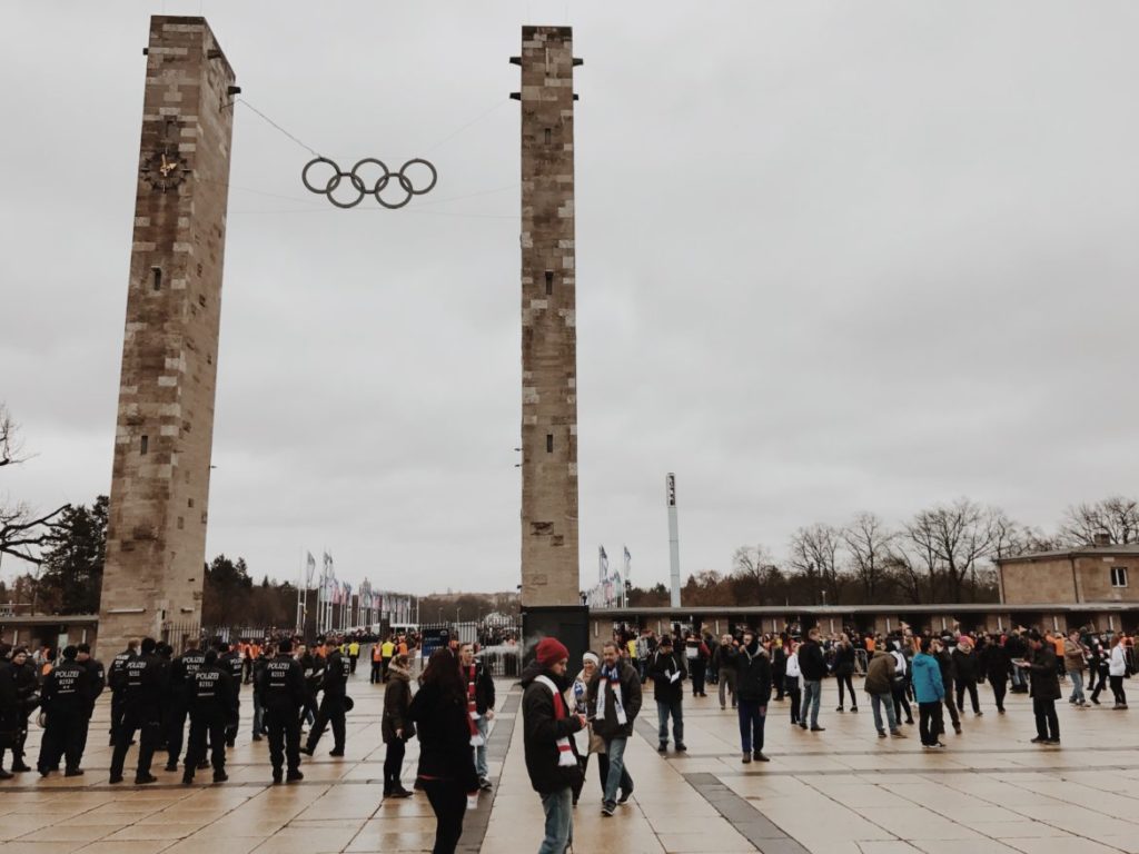 Entrance to Olympic Stadium (Olympiastadion), Berlin, Germany