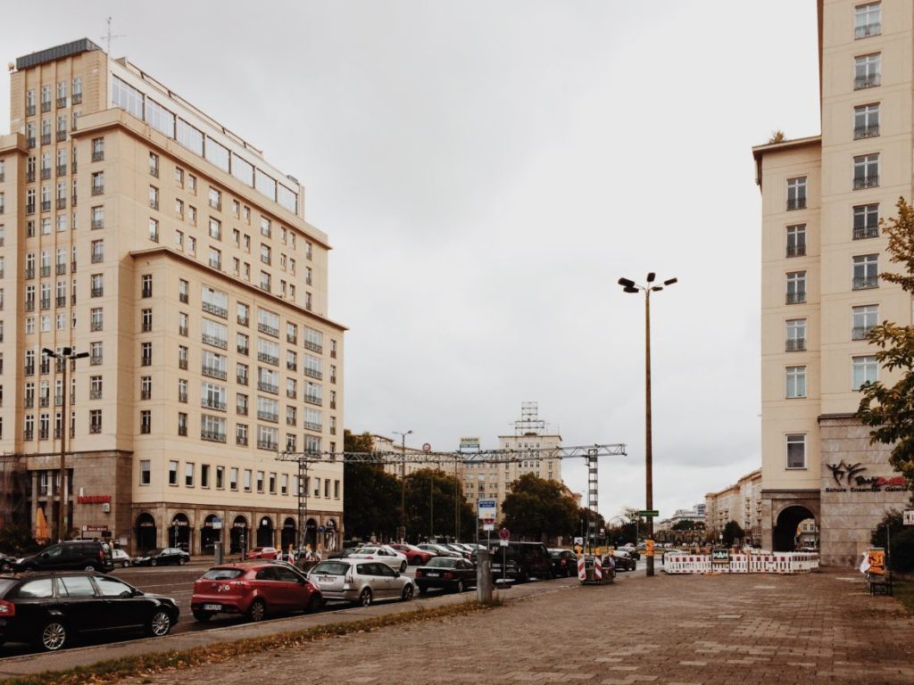 Buldings in Karl-Marx-Allee, Strausberger Platz, Berlin