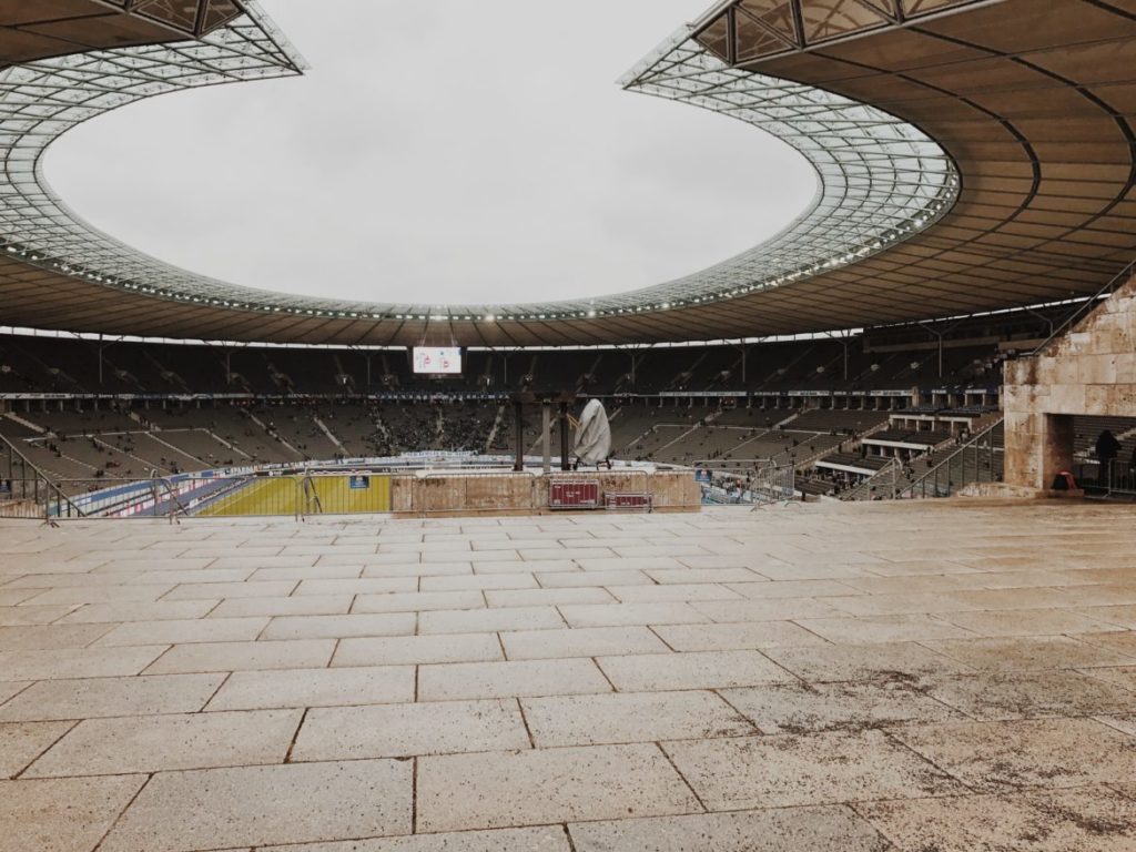 View of the Olympiastadion, Berlin, Germany