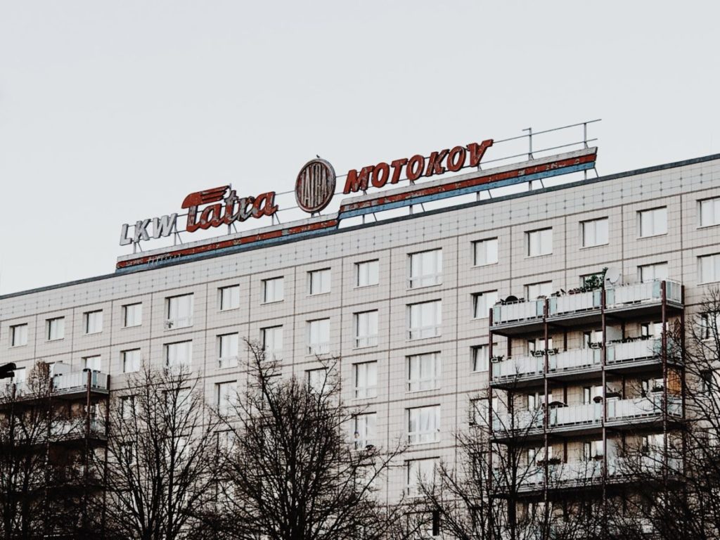 'LKW Tatra Motokov Building' Karl-Marx-Allee, Berlin