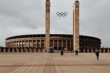 Entrance to Olympic Stadium (Olympiastadion), Berlin, Germany