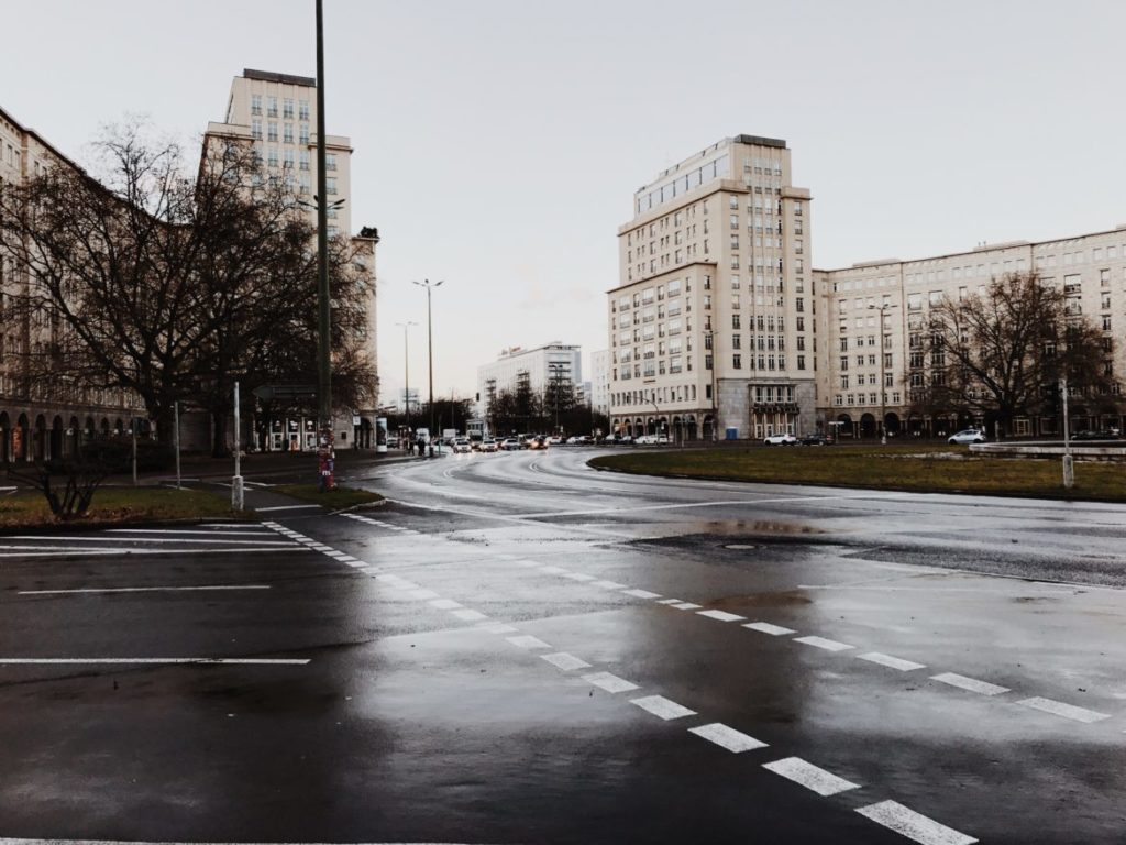 Buldings in Karl-Marx-Allee, Strausberger Platz, Berlin