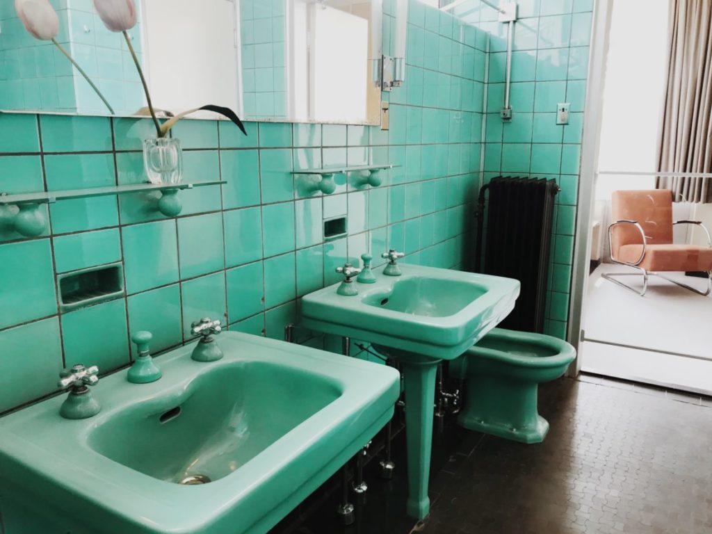 Bauhaus vintage bathroom, Historic designs, Rotterdam, Netherlands