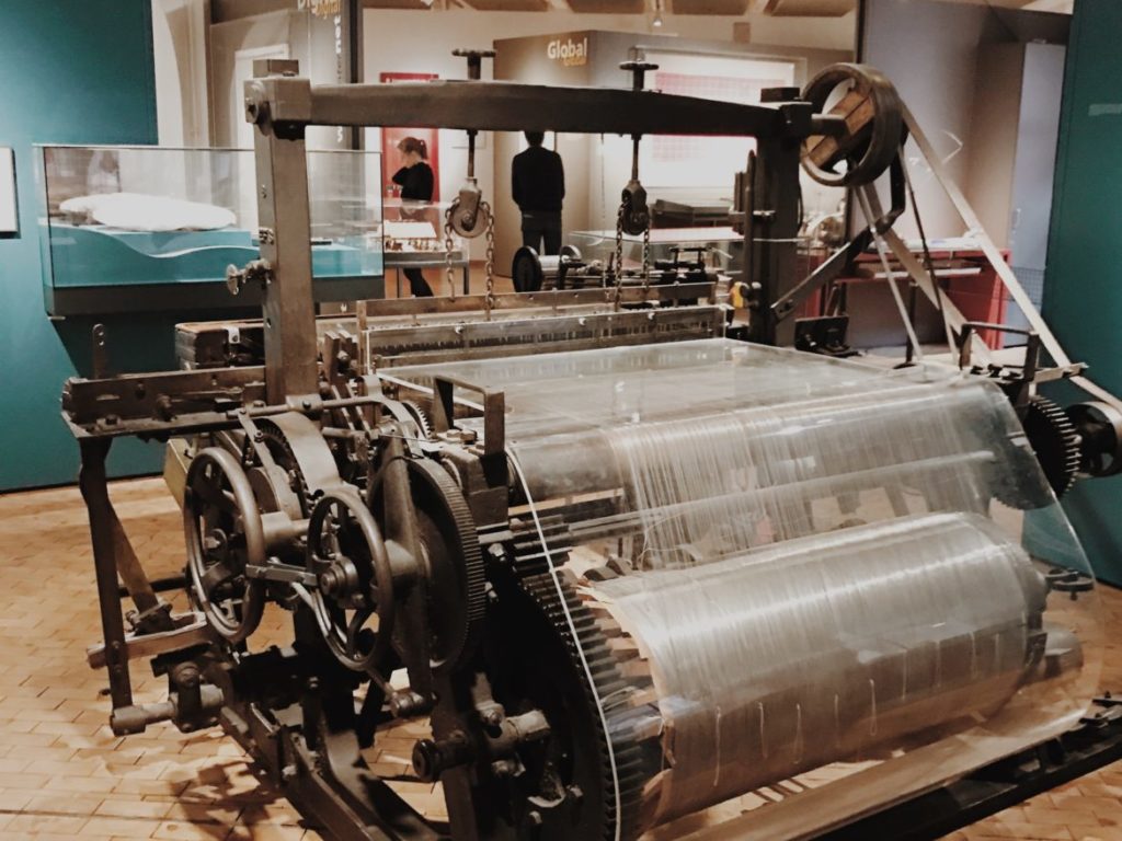 Some impressive old printing equipment on display