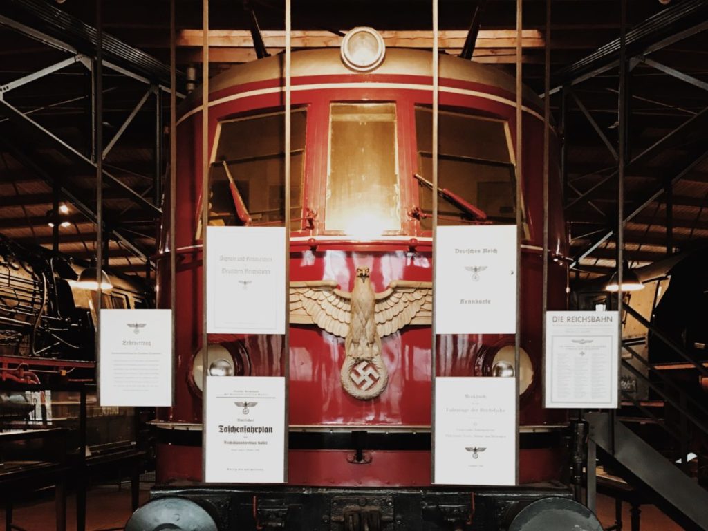 Locomotive E19 01 on display at Technisches Museum Berlin