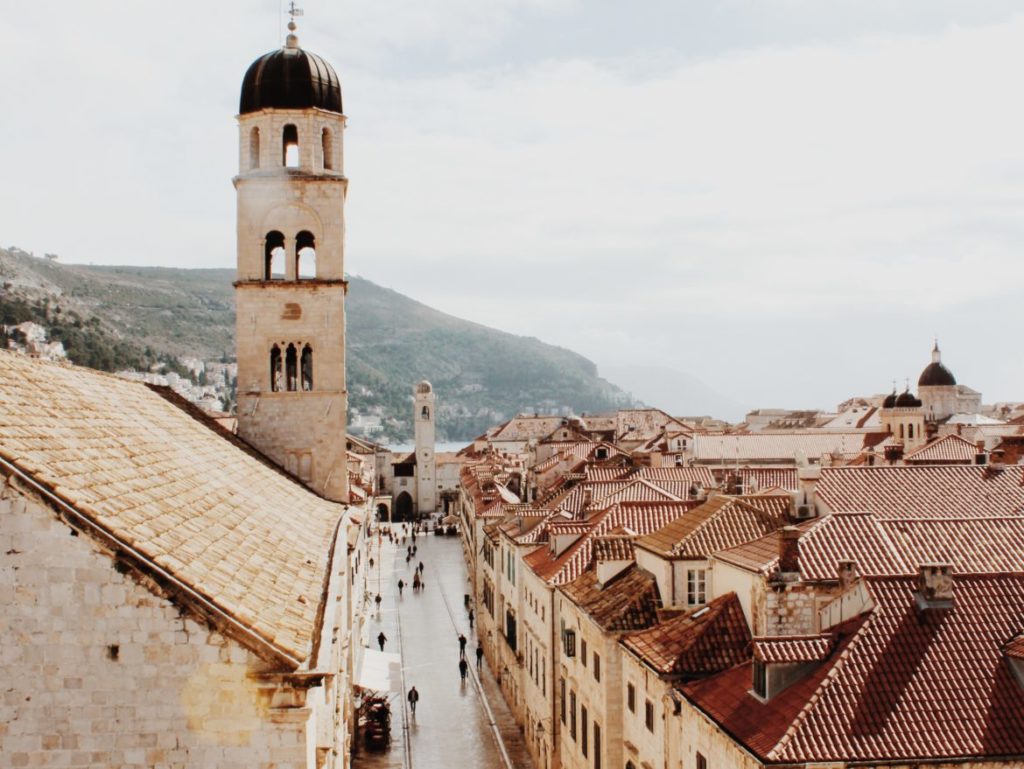 Stradun street during winter time, Dubrovnik, Croatia