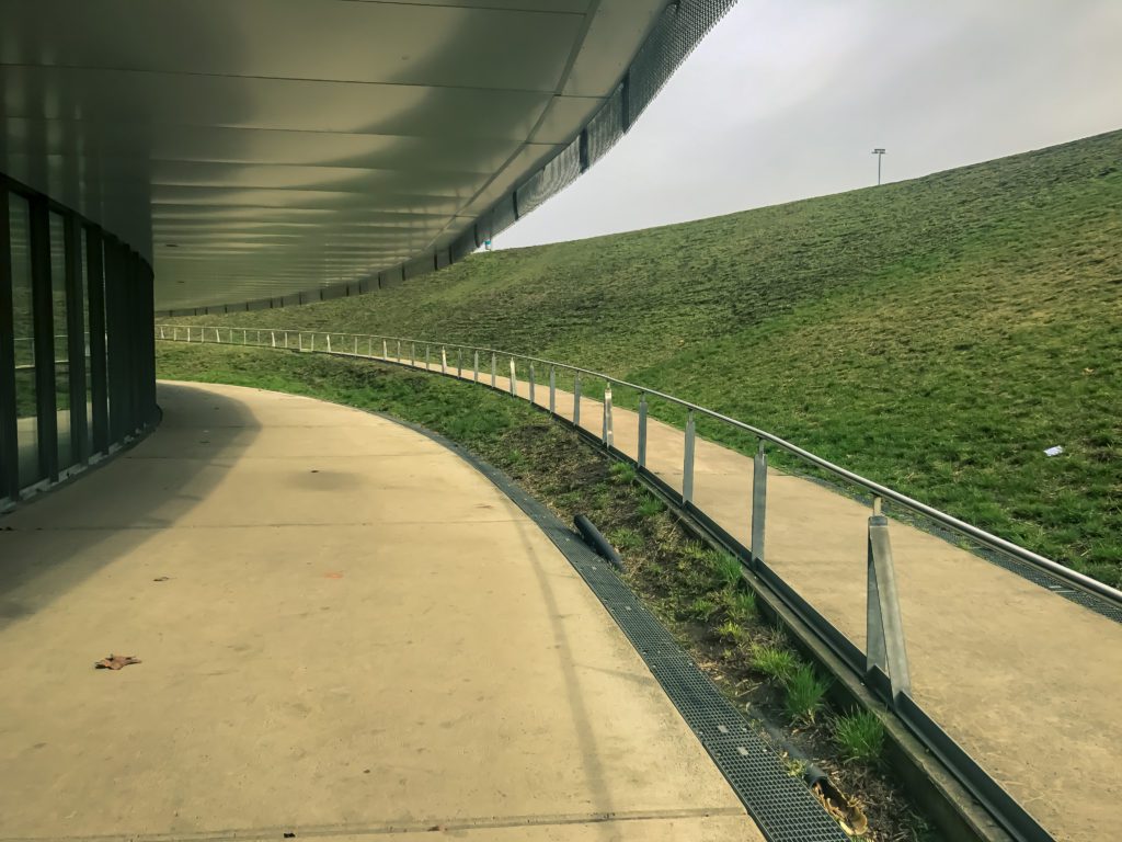 Ground floor of Velodrome and Olympic Swimming Pool in Berlin, Germany