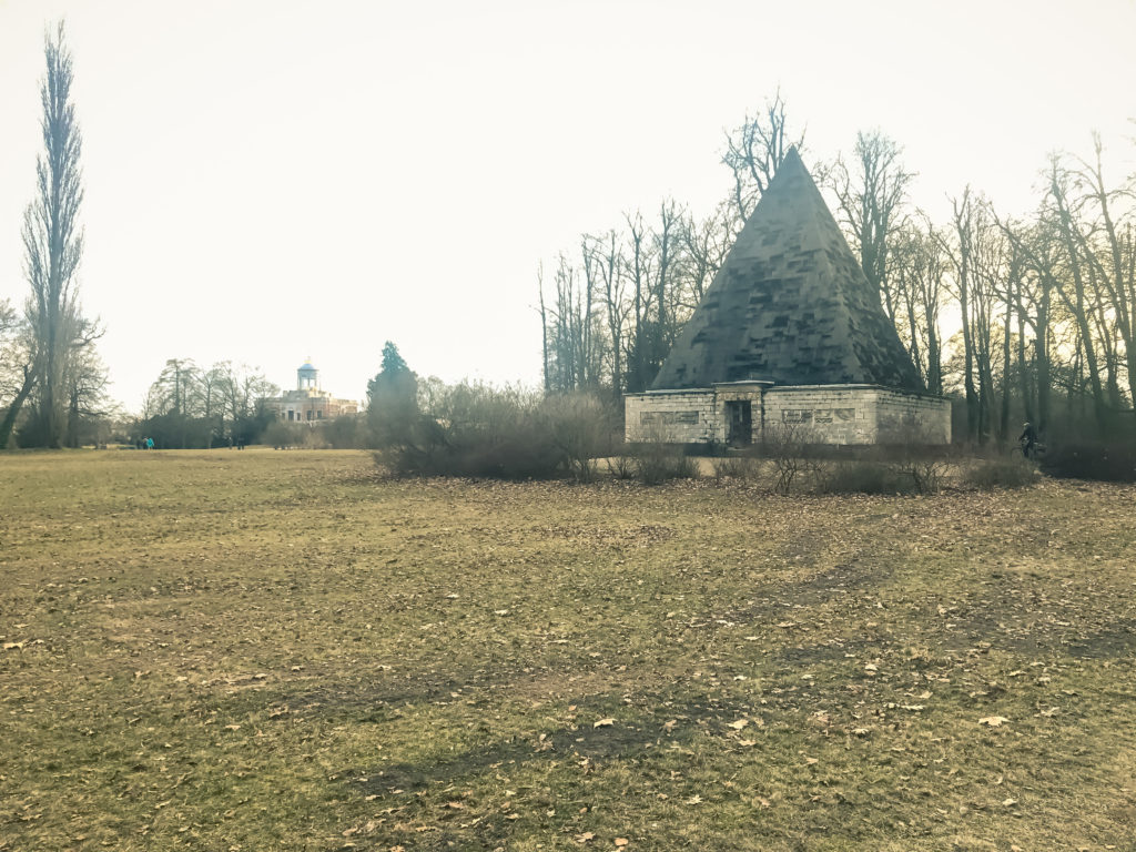 Potsdam New Garden in winter season and Pyramide, Potsdam, Germnay