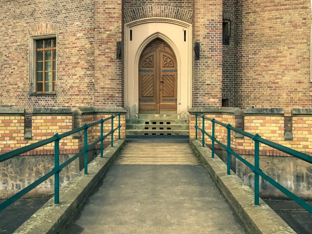 Entrance of Flatow Tower, Schloss Babelsberg Palace and Gardens, Potsdam