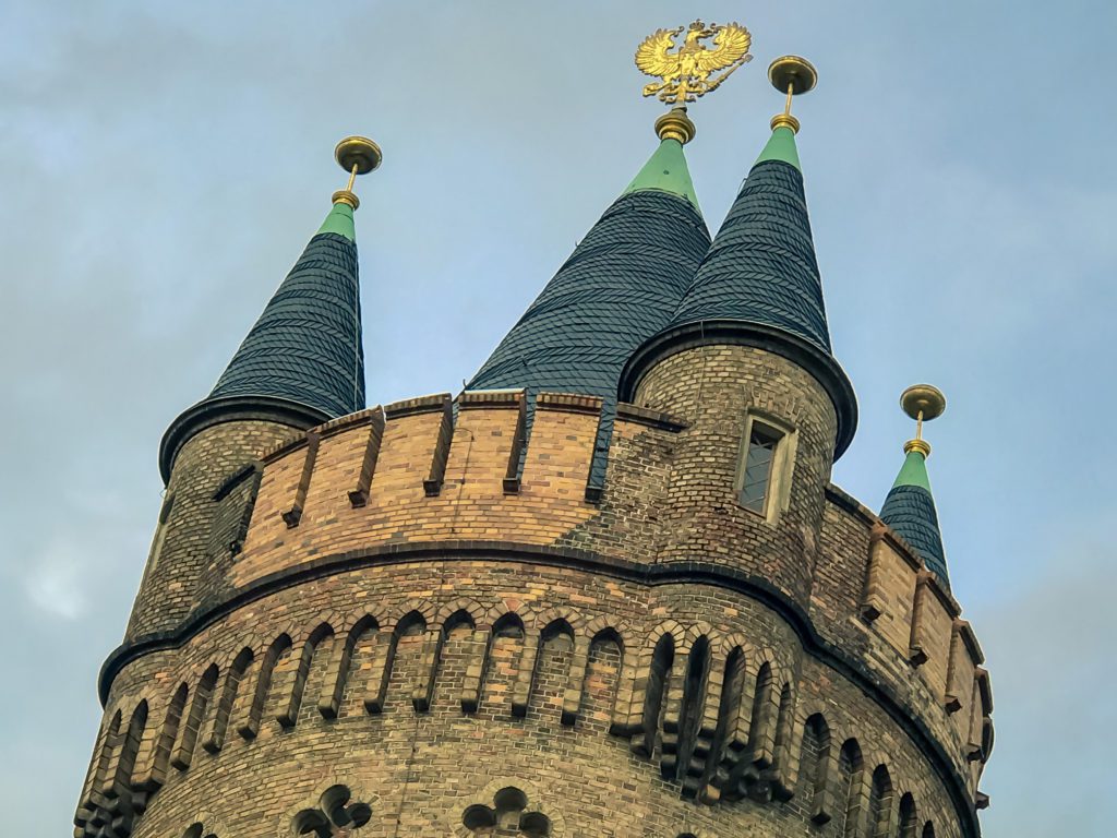 Flatowturm, a Neo-Gothic architectural style from 1856, Babelsberg Park, Potsdam, Germany