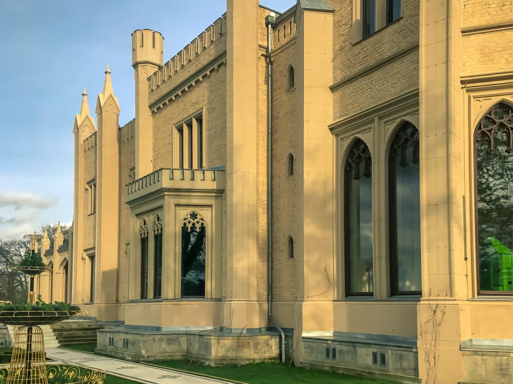 Architecture of English Gothic style in Potsdam, Germany