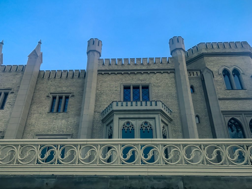 Architecture of English Gothic style in Potsdam, Germany