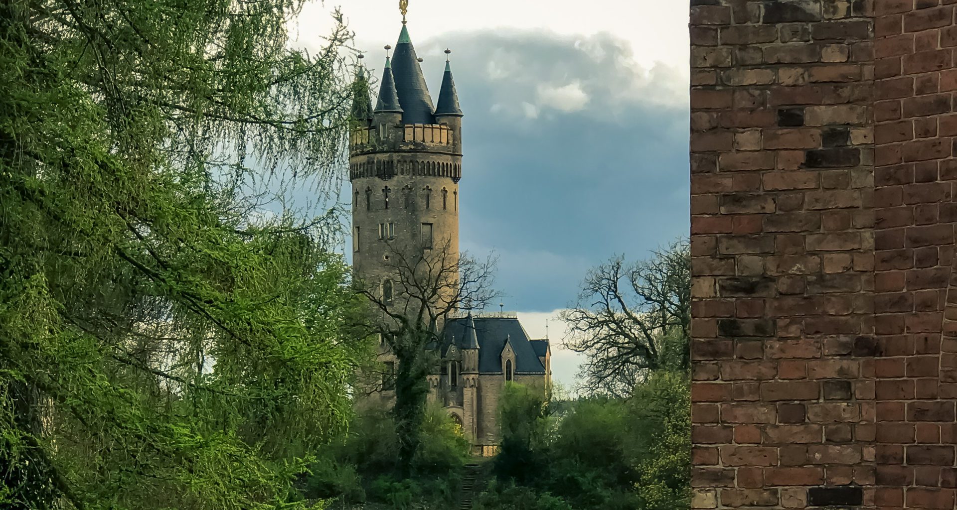 The Flatow Tower in Park Babelsberg, Potsdam, Germany