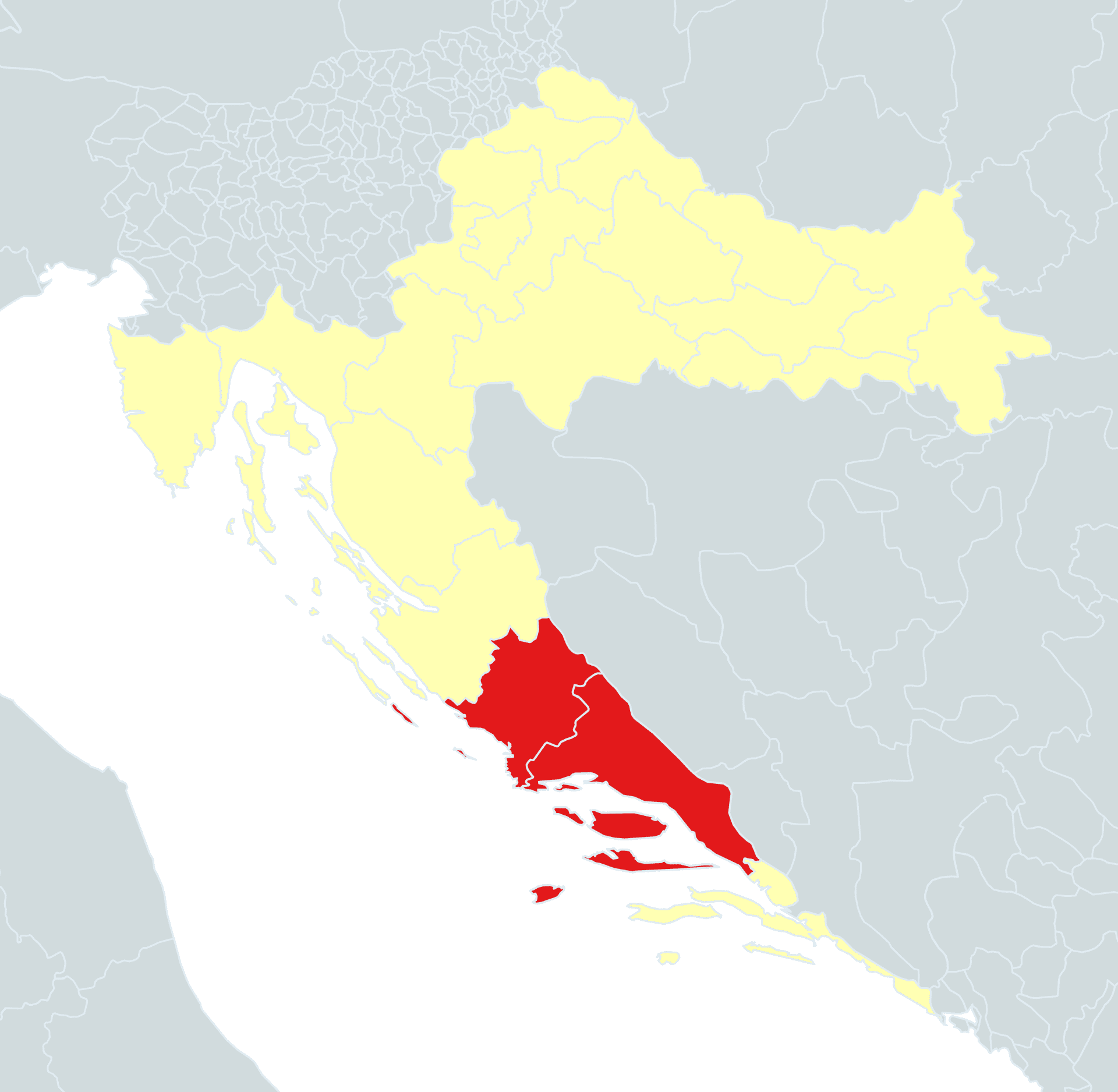 Robert Koch Institute Germany has put two Dalmatian counties on its